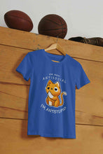 Load image into Gallery viewer, I Am Not AntiSocial I Am AntiStupid Funny Graphic Mens Half Sleeves T-shirt- KidsFashionVilla