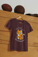 Load image into Gallery viewer, I Am Not AntiSocial I Am AntiStupid Funny Graphic Mens Half Sleeves T-shirt- KidsFashionVilla