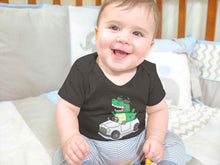 Load image into Gallery viewer, Dino Car Cartoon Rompers for Baby Boy- KidsFashionVilla