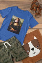 Load image into Gallery viewer, Bubble Gum Mona Lisa Women Half Sleeves T-shirt- KidsFashionVilla
