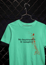 Load image into Gallery viewer, My Boyfriends And Vampire Women Half Sleeves T-shirt- KidsFashionVilla