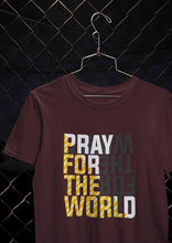 Load image into Gallery viewer, Pray For The World Women Half Sleeves T-shirt- KidsFashionVilla