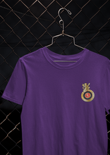 Load image into Gallery viewer, Rcb Logo Side Pocket Women Half Sleeves T-shirt- KidsFashionVilla