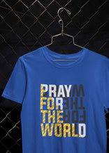 Load image into Gallery viewer, Pray For The World Women Half Sleeves T-shirt- KidsFashionVilla