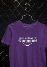 Load image into Gallery viewer, Keep Smiling Its Sunnah Mens Half Sleeves T-shirt- KidsFashionVilla