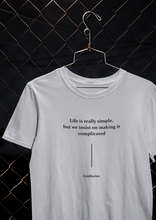 Load image into Gallery viewer, Life Is Really Simple Quotes Mens Half Sleeves T-shirt- KidsFashionVilla