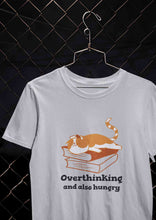Load image into Gallery viewer, Overthinking And Also Hungry Women Half Sleeves T-shirt- KidsFashionVilla
