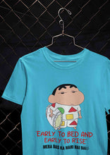 Load image into Gallery viewer, Early To Bed And Early To Rise Women Half Sleeves T-shirt- KidsFashionVilla