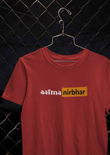 Load image into Gallery viewer, Aatmanirbhar  Women Half Sleeves T-shirt- KidsFashionVilla