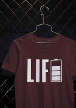 Load image into Gallery viewer, Life Mens Half Sleeves T-shirt- KidsFashionVilla