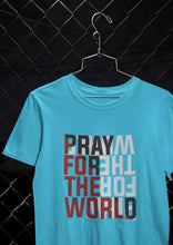 Load image into Gallery viewer, Pray For The World Women Half Sleeves T-shirt- KidsFashionVilla