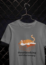 Load image into Gallery viewer, Overthinking And Also Hungry Women Half Sleeves T-shirt- KidsFashionVilla