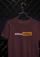 Load image into Gallery viewer, Aatmanirbhar  Women Half Sleeves T-shirt- KidsFashionVilla
