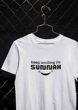 Load image into Gallery viewer, Keep Smiling Its Sunnah Mens Half Sleeves T-shirt- KidsFashionVilla