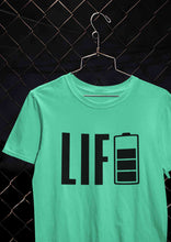 Load image into Gallery viewer, Life Mens Half Sleeves T-shirt- KidsFashionVilla