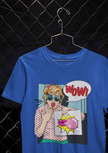 Load image into Gallery viewer, Suprised Pop Art Cartoon Women Half Sleeves T-shirt- KidsFashionVilla