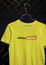 Load image into Gallery viewer, Aatmanirbhar  Women Half Sleeves T-shirt- KidsFashionVilla
