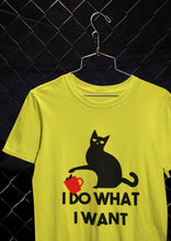 Load image into Gallery viewer, I Do What I Want Mens Half Sleeves T-shirt- KidsFashionVilla