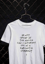 Load image into Gallery viewer, F.R.I.E.N.D.S Sarcastic Comment Chandler Women Half Sleeves T-shirt- KidsFashionVilla