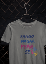 Load image into Gallery viewer, Rango Magar Pyaar Se Women Half Sleeves T-shirt- KidsFashionVilla