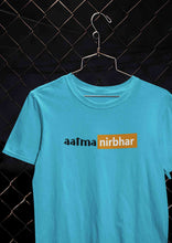 Load image into Gallery viewer, Aatmanirbhar  Women Half Sleeves T-shirt- KidsFashionVilla