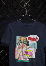 Load image into Gallery viewer, Suprised Pop Art Cartoon Women Half Sleeves T-shirt- KidsFashionVilla