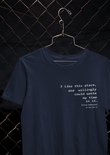 Load image into Gallery viewer, I Like This Place Quotes Mens Half Sleeves T-shirt- KidsFashionVilla