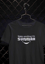 Load image into Gallery viewer, Keep Smiling Its Sunnah Mens Half Sleeves T-shirt- KidsFashionVilla
