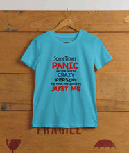 Load image into Gallery viewer, Crazy Person Funny Quotes Women Half Sleeves T-shirt- KidsFashionVilla