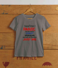 Load image into Gallery viewer, Crazy Person Funny Quotes Women Half Sleeves T-shirt- KidsFashionVilla