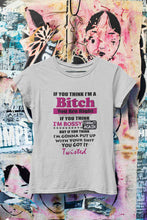 Load image into Gallery viewer, Bossy Bitch Attitude Women Half Sleeves T-shirt- KidsFashionVilla