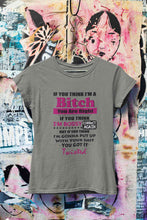 Load image into Gallery viewer, Bossy Bitch Attitude Women Half Sleeves T-shirt- KidsFashionVilla