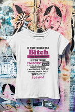 Load image into Gallery viewer, Bossy Bitch Attitude Women Half Sleeves T-shirt- KidsFashionVilla