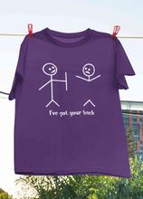 Load image into Gallery viewer, I Have Got Your Back Funny Women Half Sleeves T-shirt- KidsFashionVilla