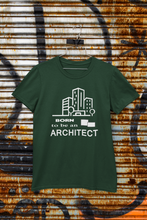 Load image into Gallery viewer, Born To Be An Architect Profession Women Half Sleeves T-shirt- KidsFashionVilla