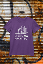 Load image into Gallery viewer, Born To Be An Architect Profession Women Half Sleeves T-shirt- KidsFashionVilla