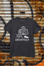 Load image into Gallery viewer, Born To Be An Architect Profession Women Half Sleeves T-shirt- KidsFashionVilla