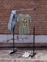 Load image into Gallery viewer, Floral And Skull Print Women Half Sleeves T-shirt- KidsFashionVilla