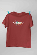 Load image into Gallery viewer, Choose Happy Always Women Half Sleeves T-shirt- KidsFashionVilla