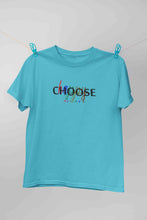 Load image into Gallery viewer, Choose Happy Always Women Half Sleeves T-shirt- KidsFashionVilla