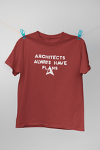 Load image into Gallery viewer, Architecture Always Have Plans Architect Profession Women Half Sleeves T-shirt- KidsFashionVilla
