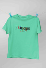 Load image into Gallery viewer, Choose Happy Always Women Half Sleeves T-shirt- KidsFashionVilla