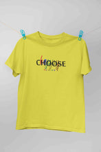 Load image into Gallery viewer, Choose Happy Always Women Half Sleeves T-shirt- KidsFashionVilla