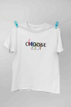 Load image into Gallery viewer, Choose Happy Always Women Half Sleeves T-shirt- KidsFashionVilla