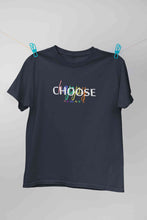 Load image into Gallery viewer, Choose Happy Always Women Half Sleeves T-shirt- KidsFashionVilla