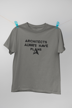 Load image into Gallery viewer, Architecture Always Have Plans Architect Profession Women Half Sleeves T-shirt- KidsFashionVilla