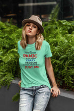 Load image into Gallery viewer, Crazy Person Funny Quotes Women Half Sleeves T-shirt- KidsFashionVilla