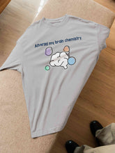 Load image into Gallery viewer, Brain Chemistry Women Half Sleeves T-shirt- KidsFashionVilla