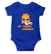 Load image into Gallery viewer, My Friend Ganesha Rompers for Baby Boy- KidsFashionVilla