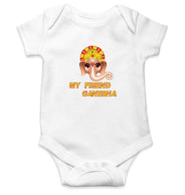 Load image into Gallery viewer, My Friend Ganesha Rompers for Baby Boy- FunkyTradition FunkyTradition